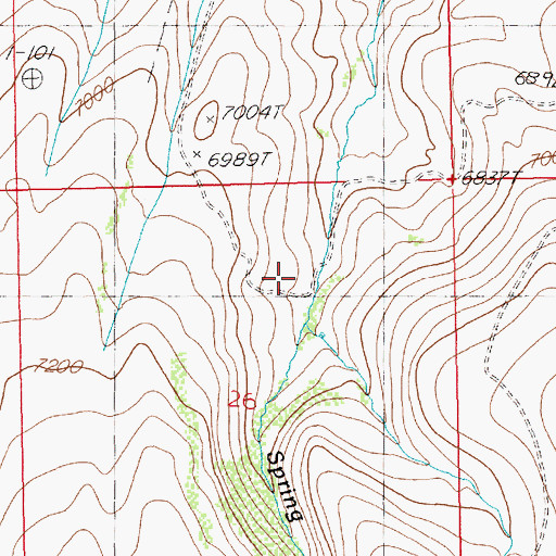 Topographic Map of Gaar Place, NV