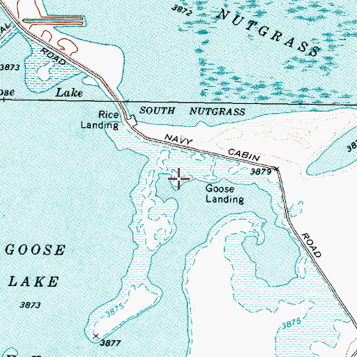 Topographic Map of Goose Landing, NV