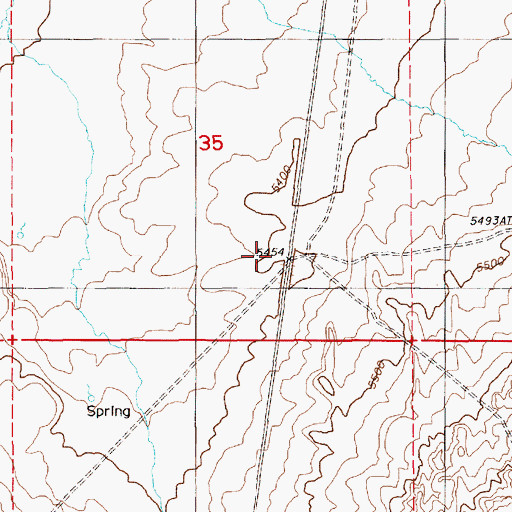 Topographic Map of Mineral, NV