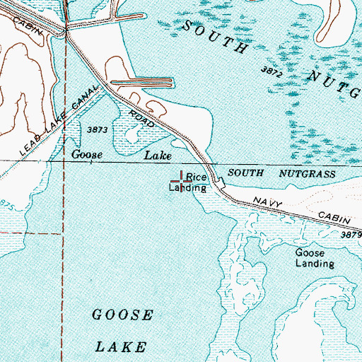 Topographic Map of Rice Landing, NV