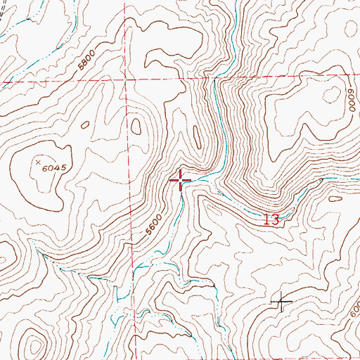 Topographic Map of Adobe Creek, NV