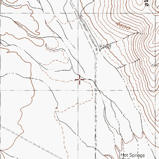 Topographic Map of Alta Creek, NV