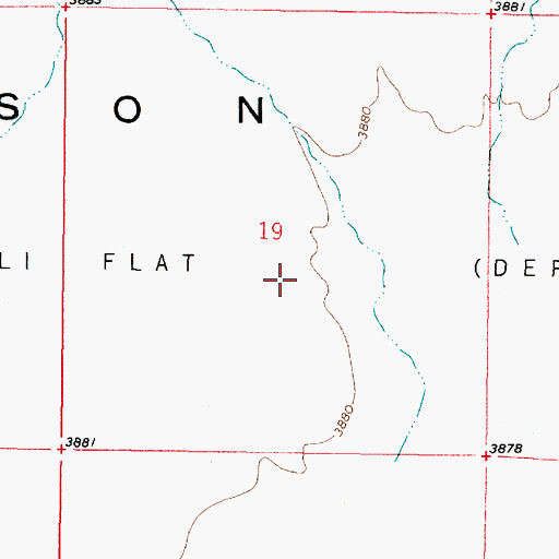 Topographic Map of Carson Sink, NV