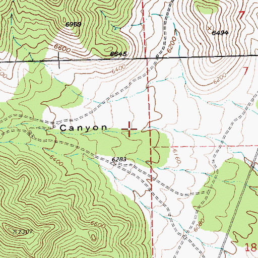 Topographic Map of Dead Deer Canyon, NV