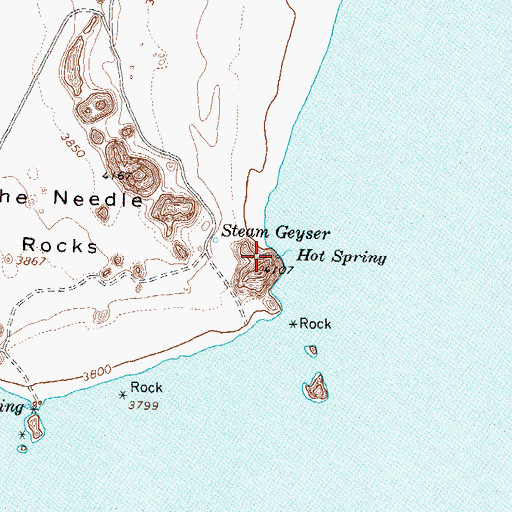 Topographic Map of Hot Spring, NV