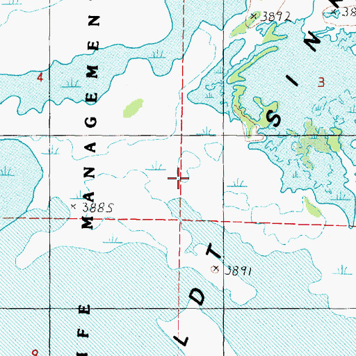 Topographic Map of Humboldt Sink, NV