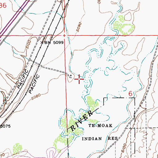 Topographic Map of Kittridge Creek, NV