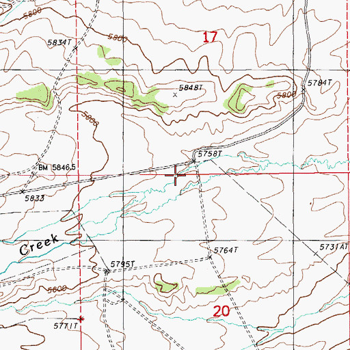 Topographic Map of Little Porter Creek, NV