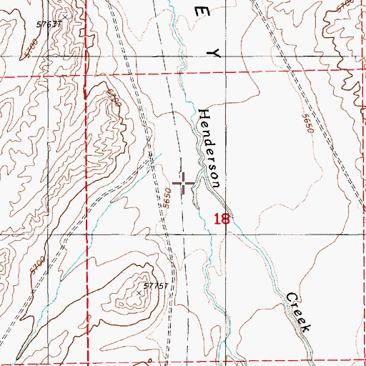 Topographic Map of Pete Hanson Creek, NV
