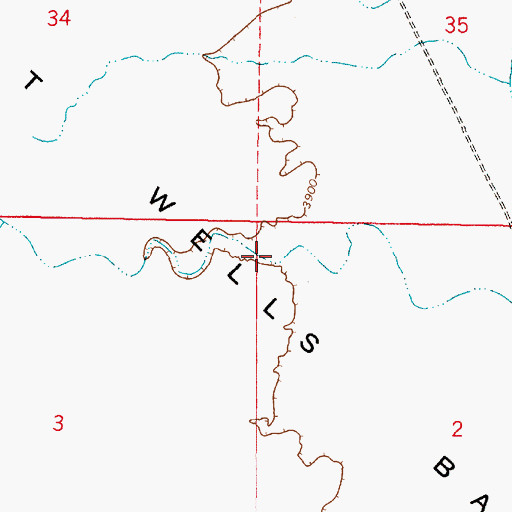 Topographic Map of Salt Wells Basin, NV