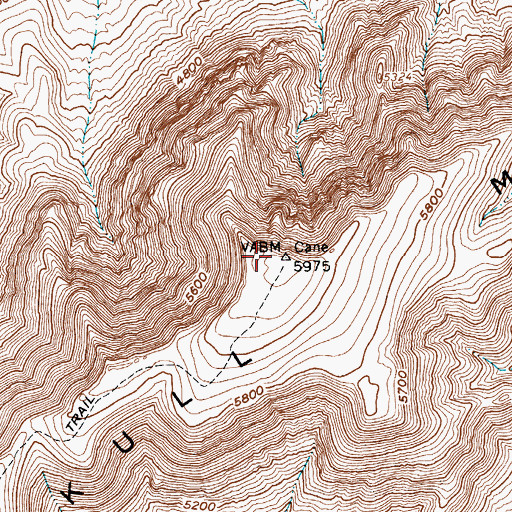 Topographic Map of Skull Mountain, NV