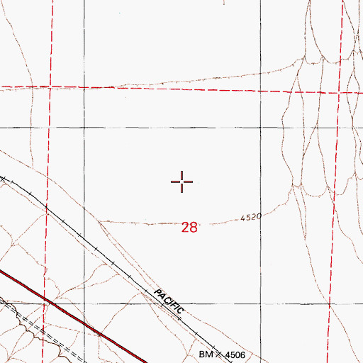 Topographic Map of Soda Spring Valley, NV