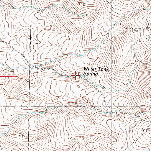 Topographic Map of Abraham Spring, NV