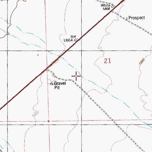 Topographic Map of North Creek, NV