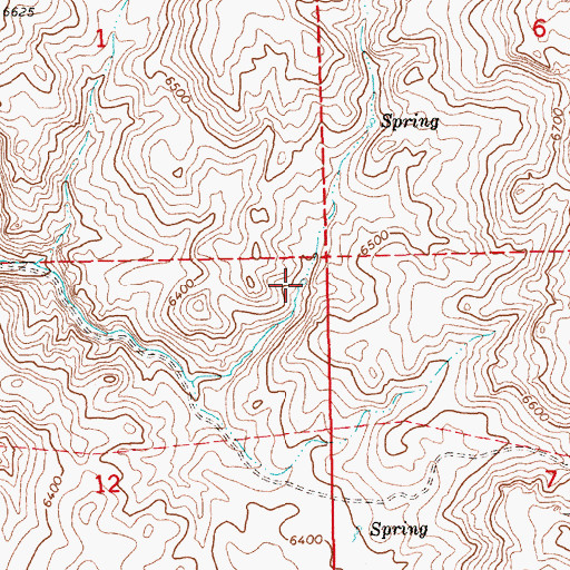 Topographic Map of Rimrock Spring, NV