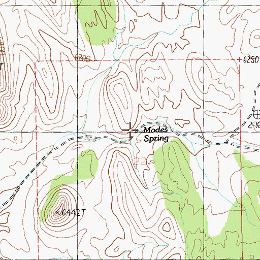 Topographic Map of Modes Spring, NV