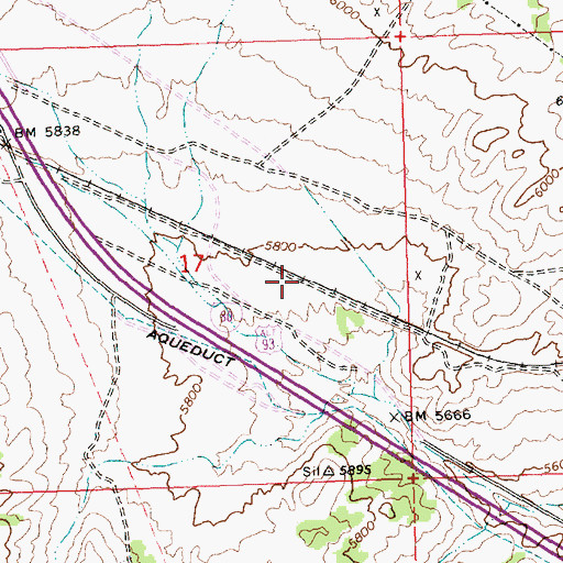 Topographic Map of Arnold, NV