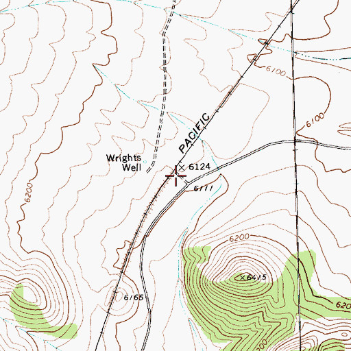 Topographic Map of Anthony, NV