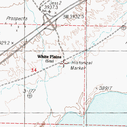 Topographic Map of White Plains (historical), NV