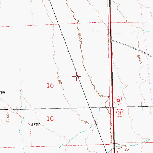 Topographic Map of Boaz (historical), NV