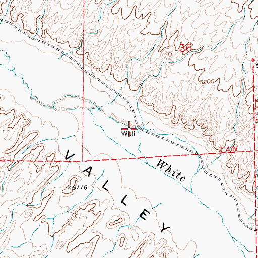 Topographic Map of White River Well, NV