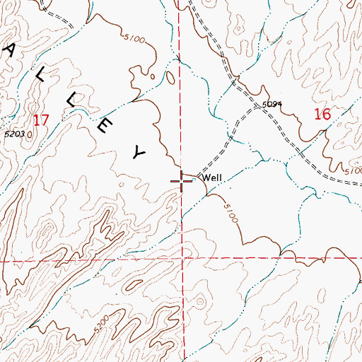 Topographic Map of Griswold Upper Well, NV