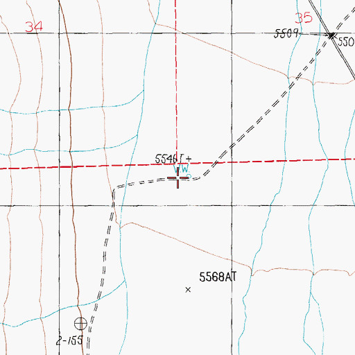 Topographic Map of Uhalde Well, NV