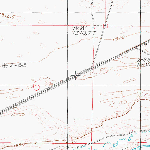 Topographic Map of Krum (historical), NV