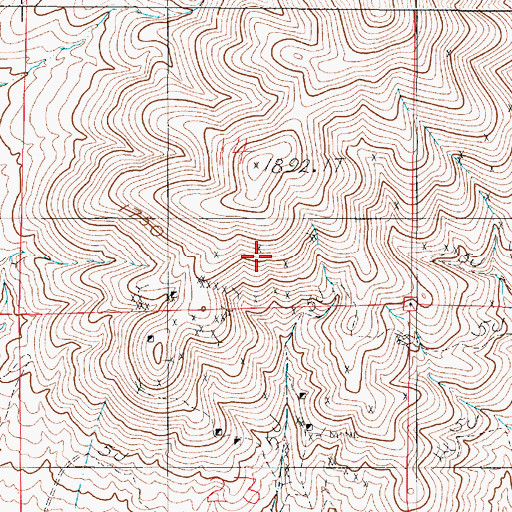 Topographic Map of Winnemucca Mining District, NV