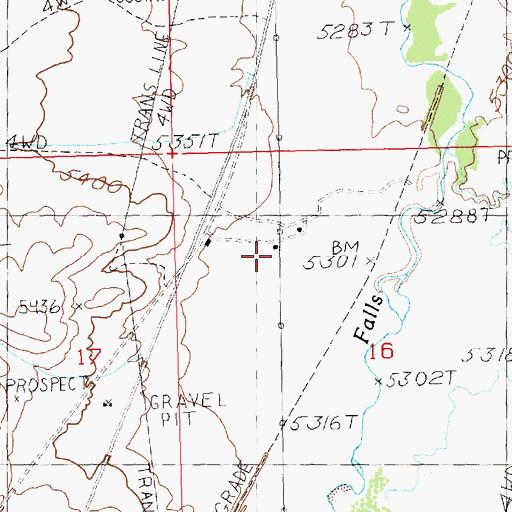 Topographic Map of Middle Stacks Ranch, NV