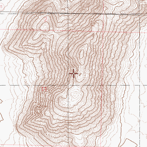 Topographic Map of Old Razorback Mountain, NV