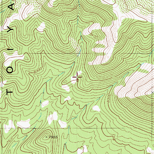 Topographic Map of Reese River State Game Refuge, NV