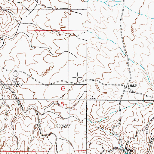 Topographic Map of Soldiers Spring, NV