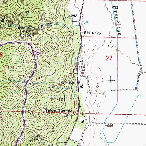 Topographic Map of Corsers (historical), NV