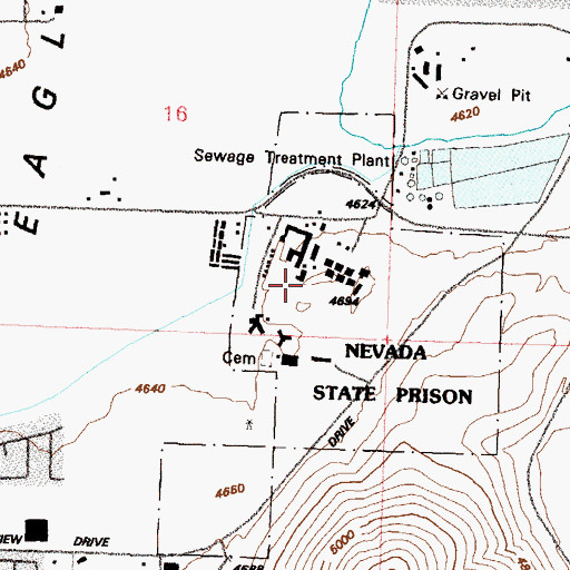 Topographic Map of Currys Warm Springs, NV