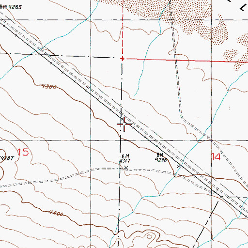 Topographic Map of Rio Vista (historical), NV