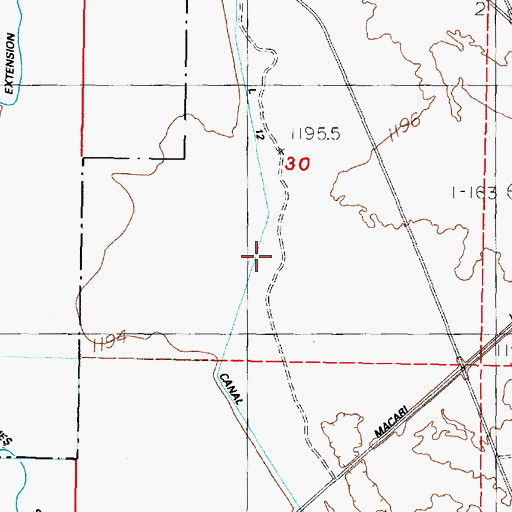 Topographic Map of Redmans (historical), NV