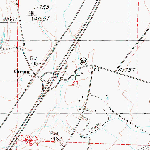 Topographic Map of Dad Lees (historical), NV