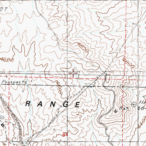 Topographic Map of Toy Mining District, NV