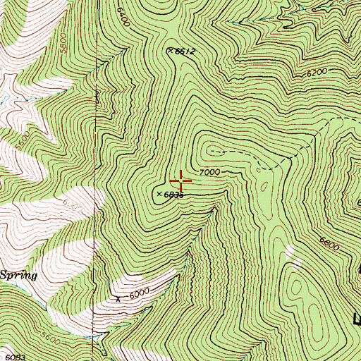 Topographic Map of Silver Hills Mining District, NV