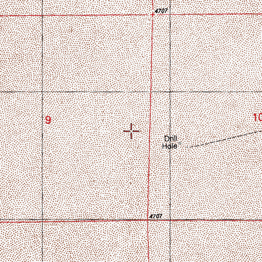 Topographic Map of Butterfield Marsh, NV
