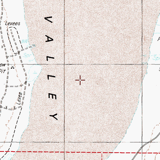 Topographic Map of Fish Lake Valley Marsh, NV