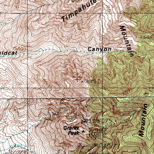 Topographic Map of Tem Piute Mining District, NV