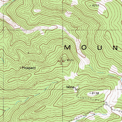 Topographic Map of Pilot Mountains Mining District, NV