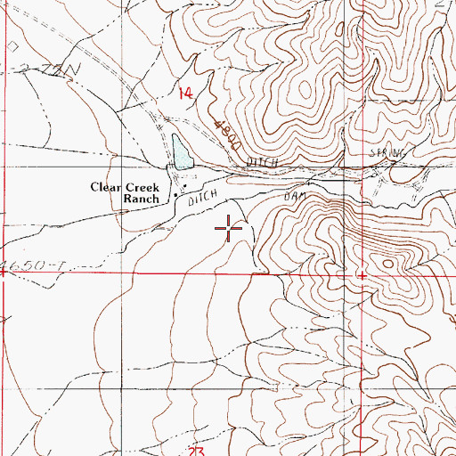 Topographic Map of Washiki Mining District, NV