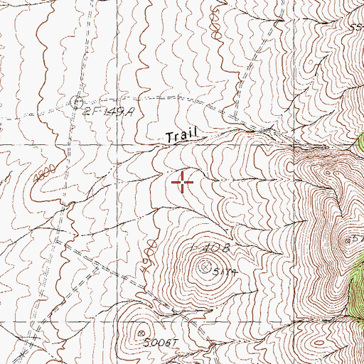 Topographic Map of Hooker Mining District, NV