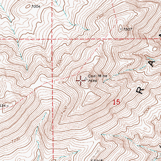 Topographic Map of Tower Mountain, NV