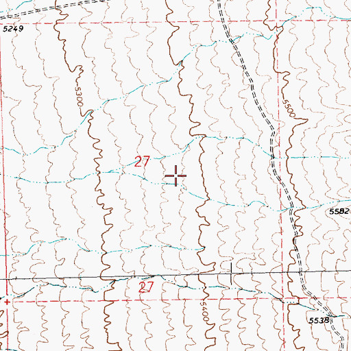 Topographic Map of Bristol Valley, NV