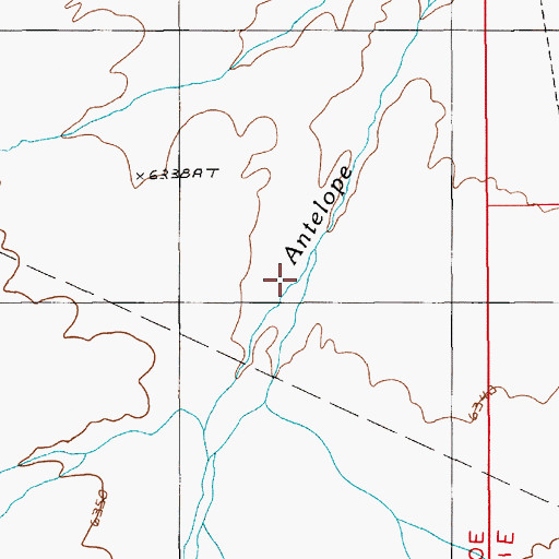 Topographic Map of Copenhagen Creek, NV