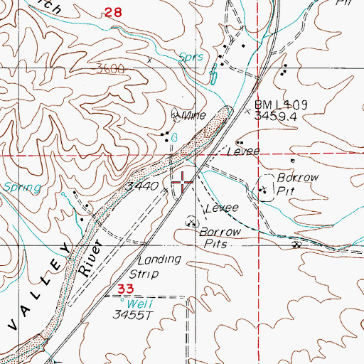 Topographic Map of Rider (historical), NV